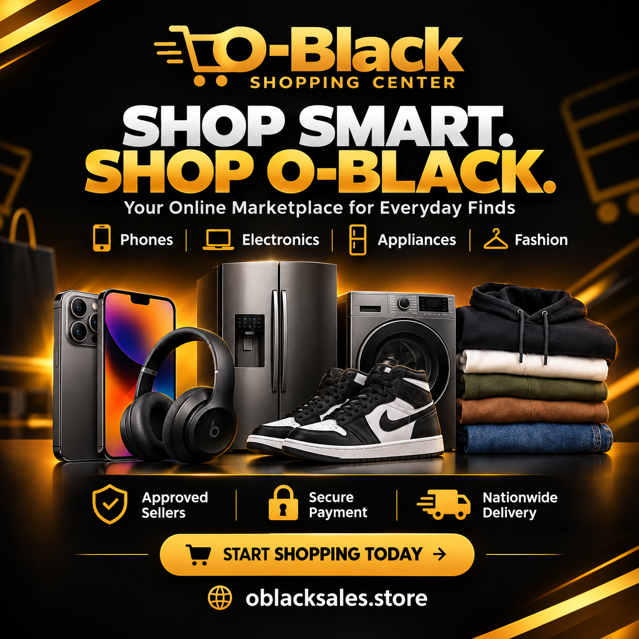 O-Black Shopping Center — Shop smart. Shop O-Black.